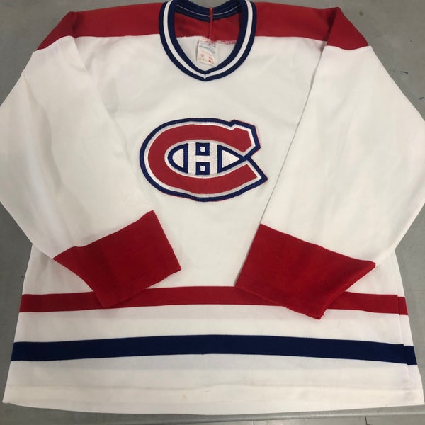 Vintage Montreal Canadiens Reebok Hockey Jersey Red and Blue Uniform Nhl  Licen