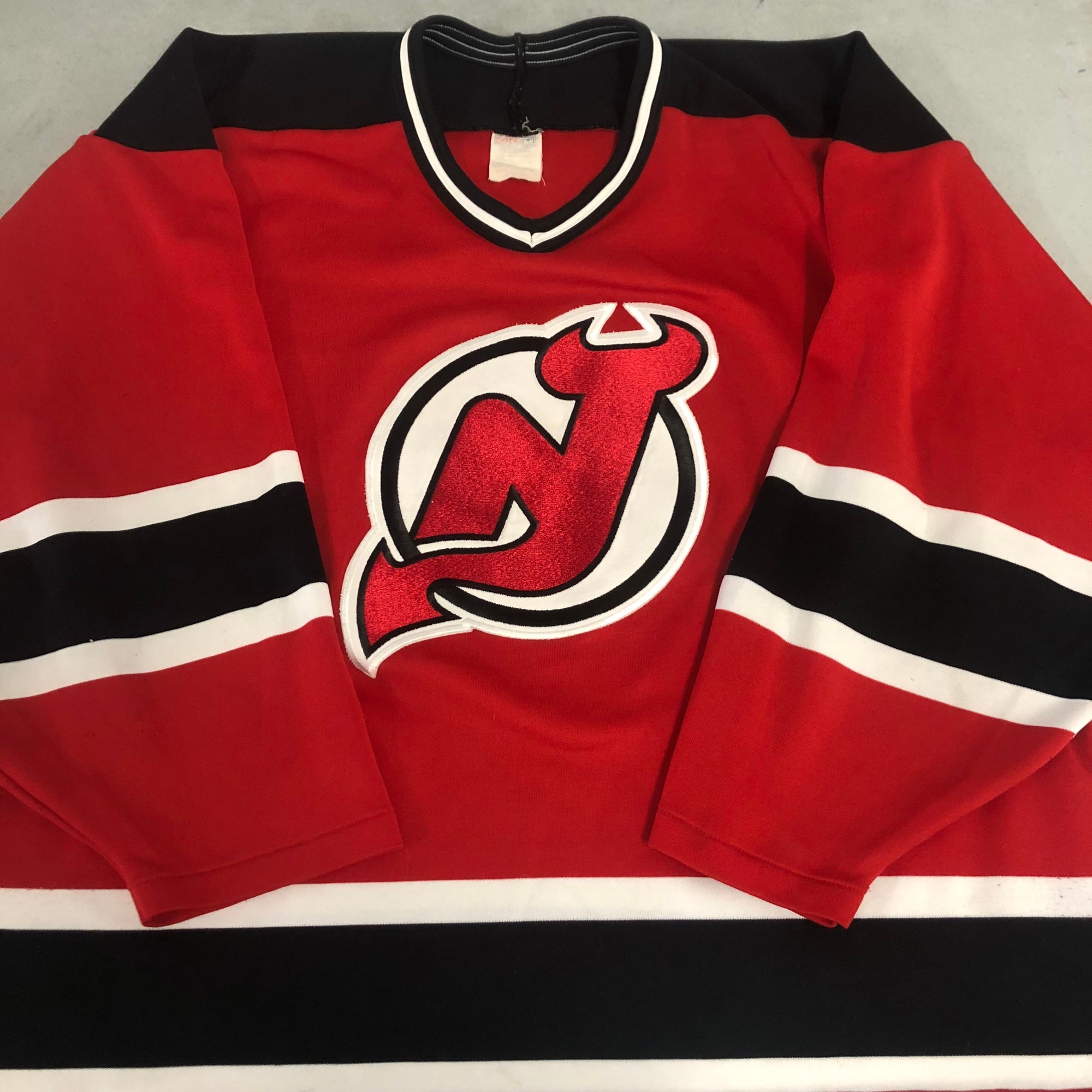 REEBOK CCM MENS New Jersey Devils Hockey Jersey NHL Red White Size 2XL  $49.99 - PicClick