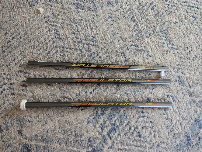 3 lightly used Warrior Regulator fatboy Shafts