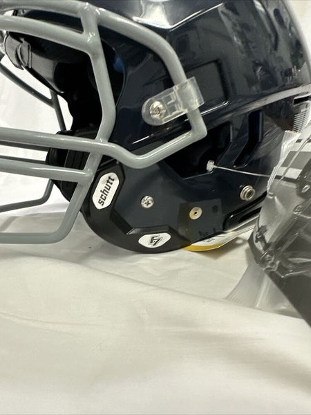 Adult LG Navy Blue Schutt  F7 VTD Collegiate Football HELMET new W/ ROPO Mask