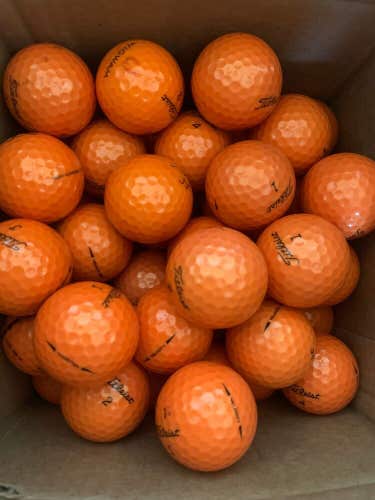 30 Orange Titleist Velocity Used Golf Balls Near Mint to Mint AAAA-AAAAA