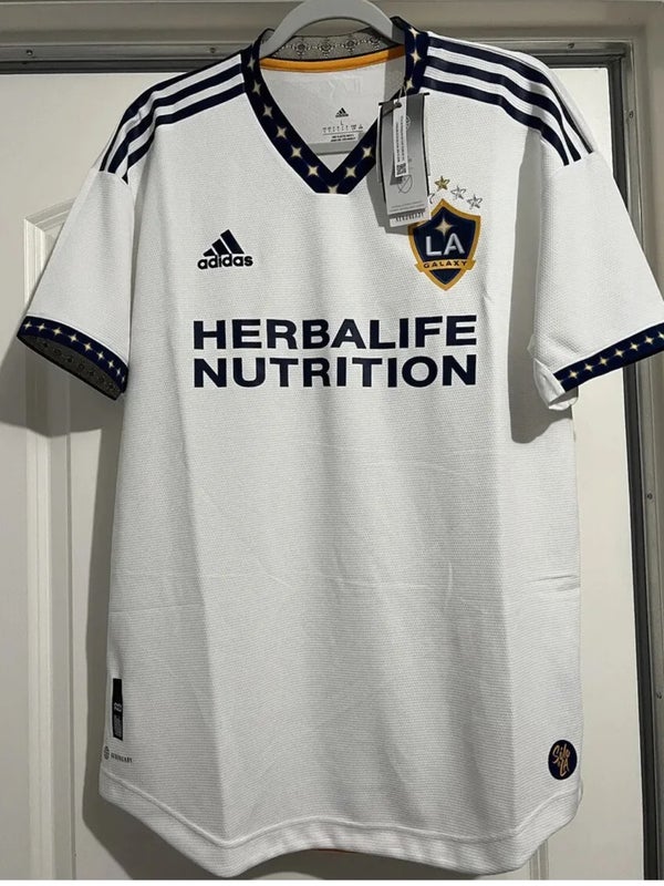 $130 Adidas MLS LA GALAXY AUTHENTIC Player Issue Soccer Jersey Size Large H45430