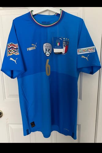 Puma Player Issue Italy UEFA Nation’s League Italia Verratti Soccer Jersey Large