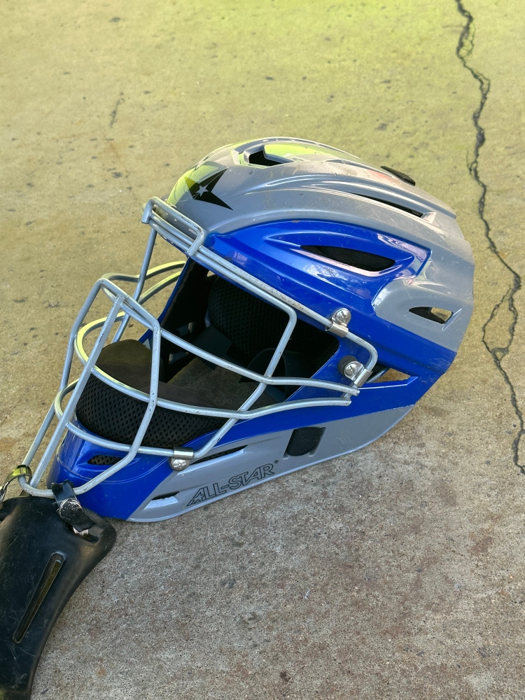 All-star Mvp Catcher's Helmet Two Tone Youth 6 1/4 - 7
