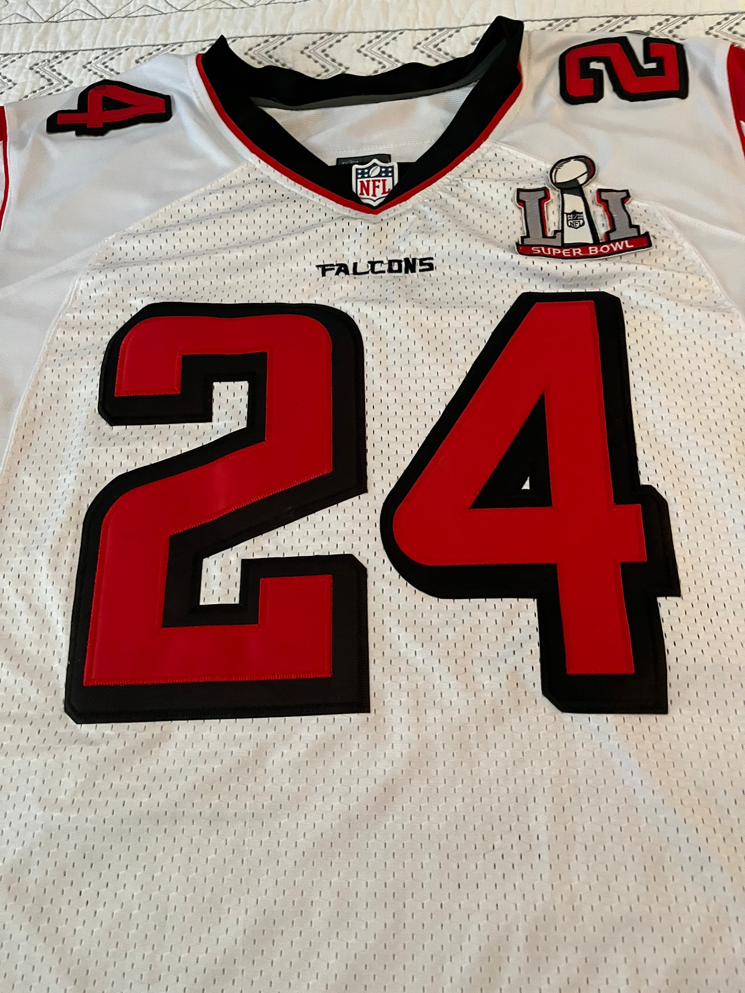 Nike Julio Jones Atlanta Falcons Super Bowl Jersey Red Black Size