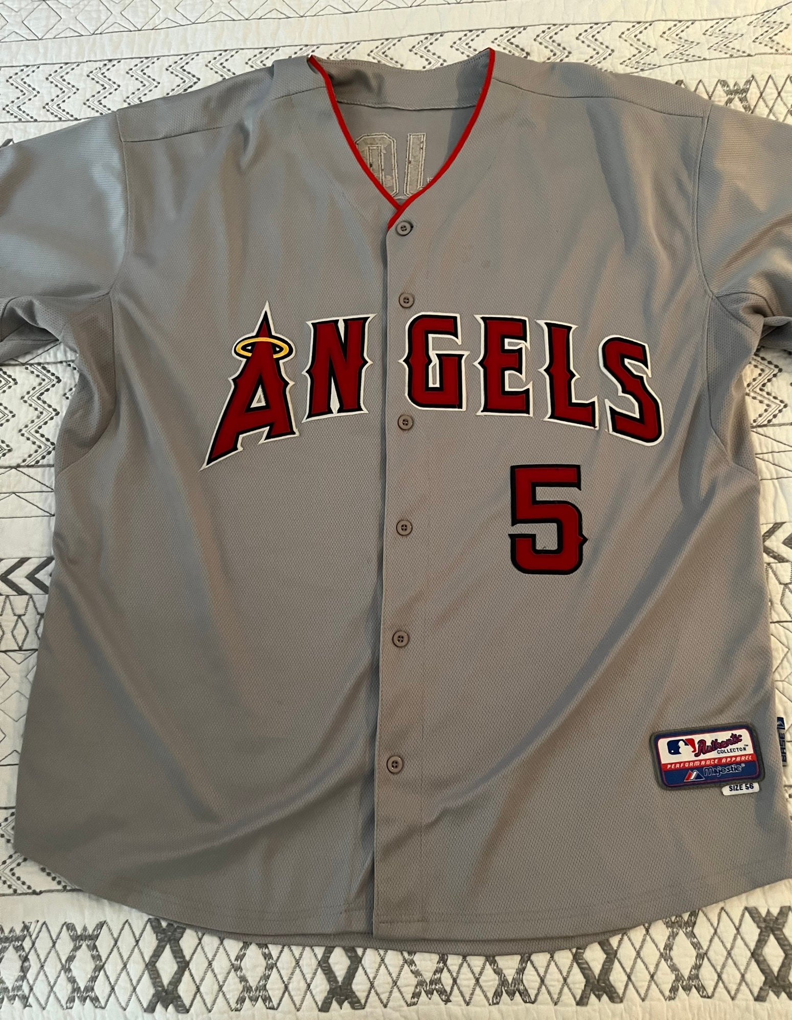 Vladimir Guerrero Los Angeles Angels Authentic Red Nike Dri Fit MLB Jersey  Large