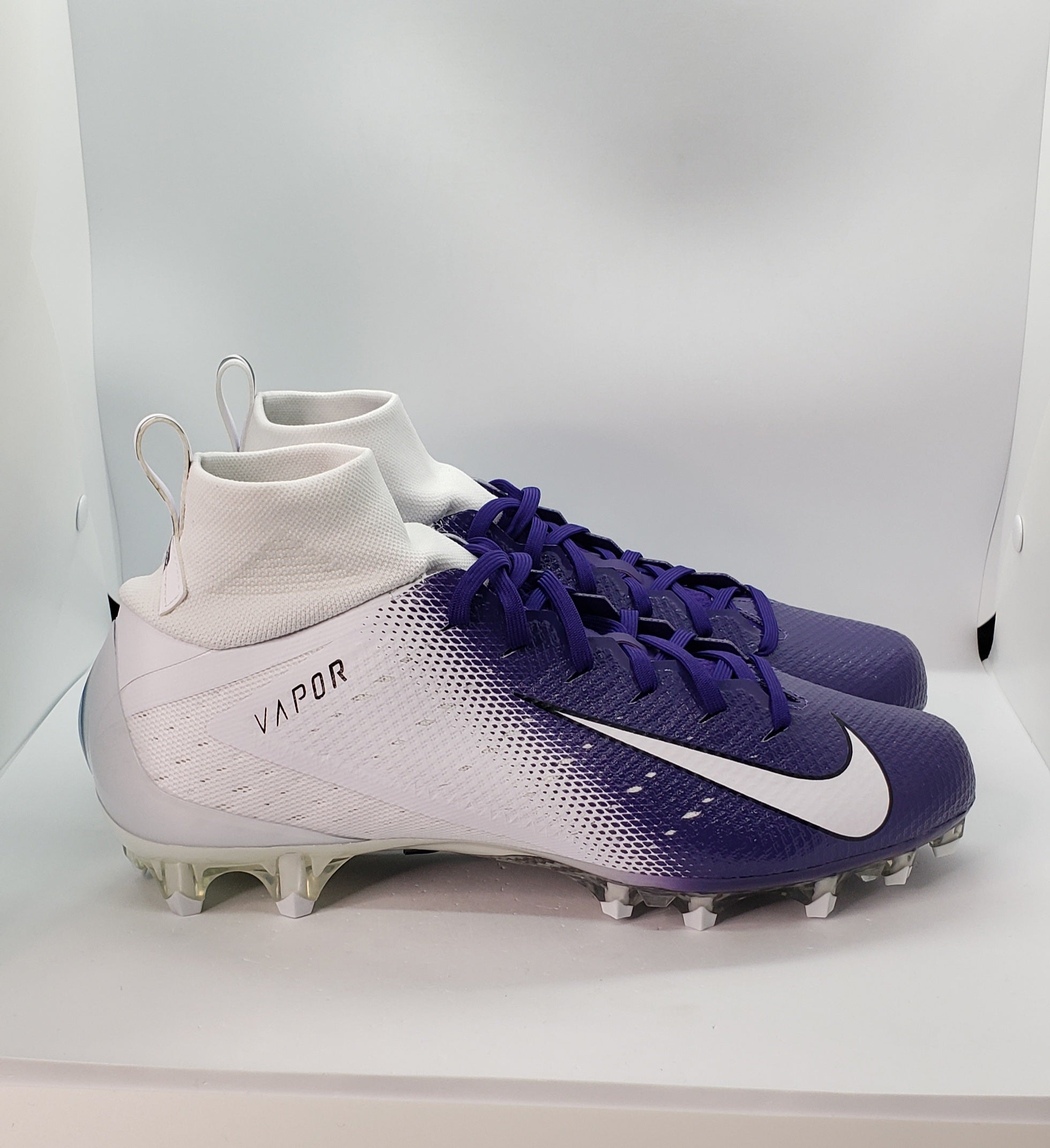 purple nike vapor football cleats