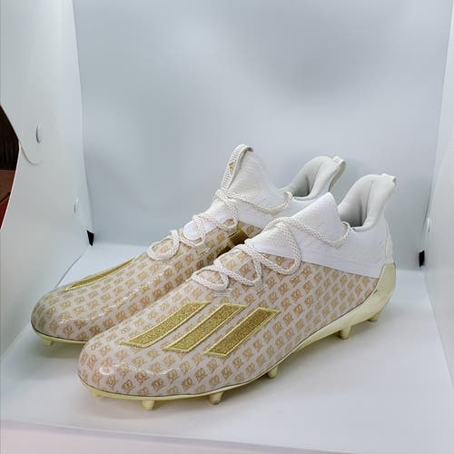 Adidas Adizero X Anniversary White Gold Football Cleats Men’s Size 16 - EH3489