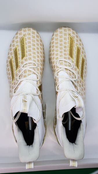 Adidas Adizero X Anniversary White Gold Football Cleats  display picture 2