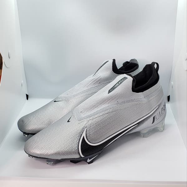 Nike Vapor Edge Elite 360 Flyknit Football Cleats Silver  display picture 1