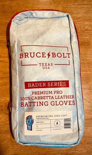 New Bruce Bolt Batting Gloves Bader Series Youth Large