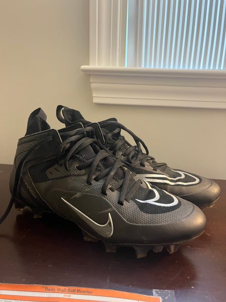 Black Men's Turf Cleats High Top Huarache