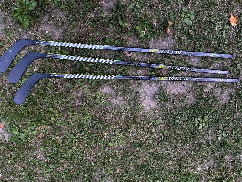 3 Used Warrior alpa dx pro team stick