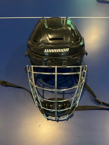ADULT SMALL Warrior Alpha One pro Box Lacrosse Helmet With Cage