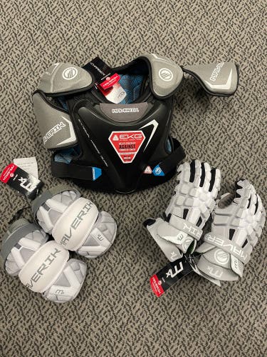 Maverik Medium Protective package (Charger EKG chest, Max gloves, MX Arm pads)