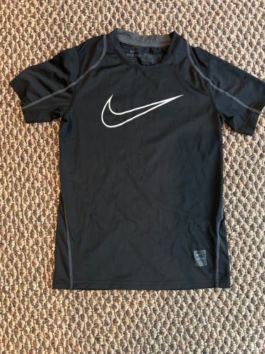 Black Used Kids Unisex Nike Pro Dri-Fit Shirt