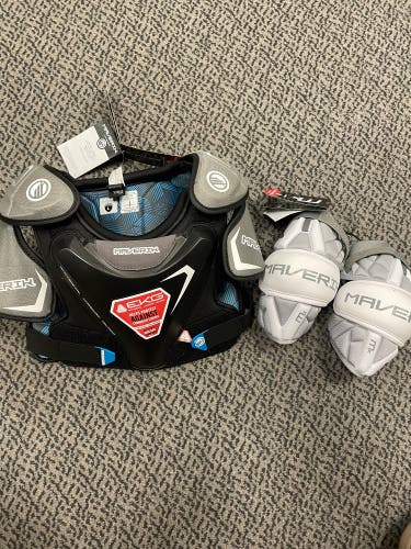 Maverik Large Charger EKG Chest and Large MX Arm Pads