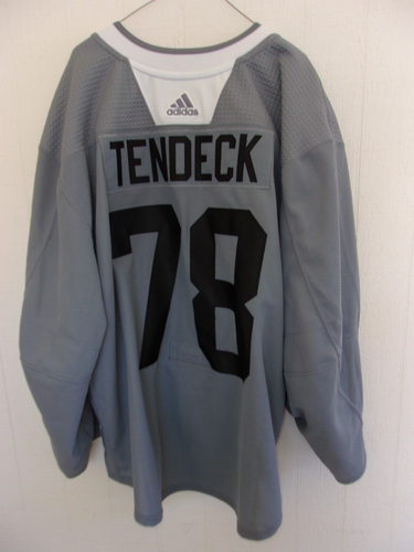 Arizona Coyotes #78 David Tendeck unused gray Adidas size 58G goalie-cut practice jersey 2020-21