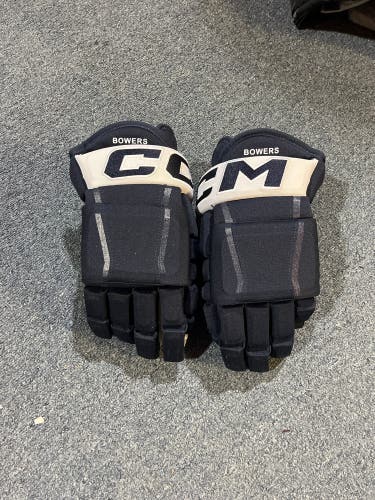 New Navy (WC) CCM HG97 Pro Stock Gloves Colorado Avalanche Bowers 14”
