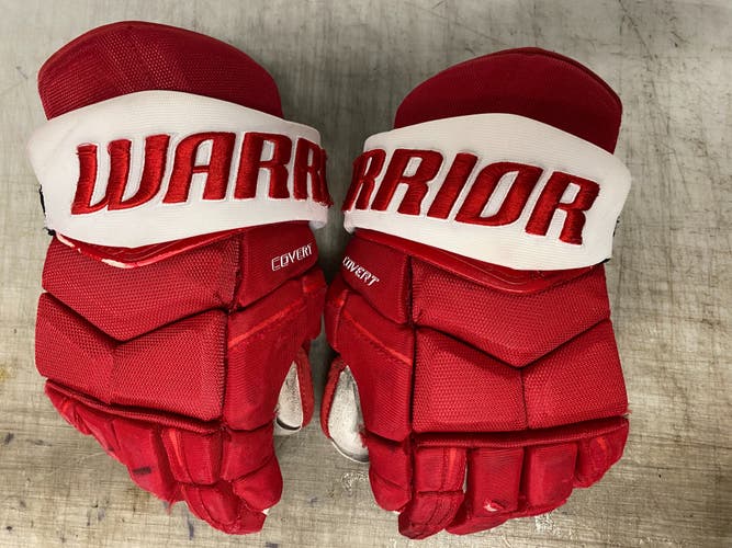 Warrior Covert QRE Pro Stock Hockey Gloves 14" Red 4279