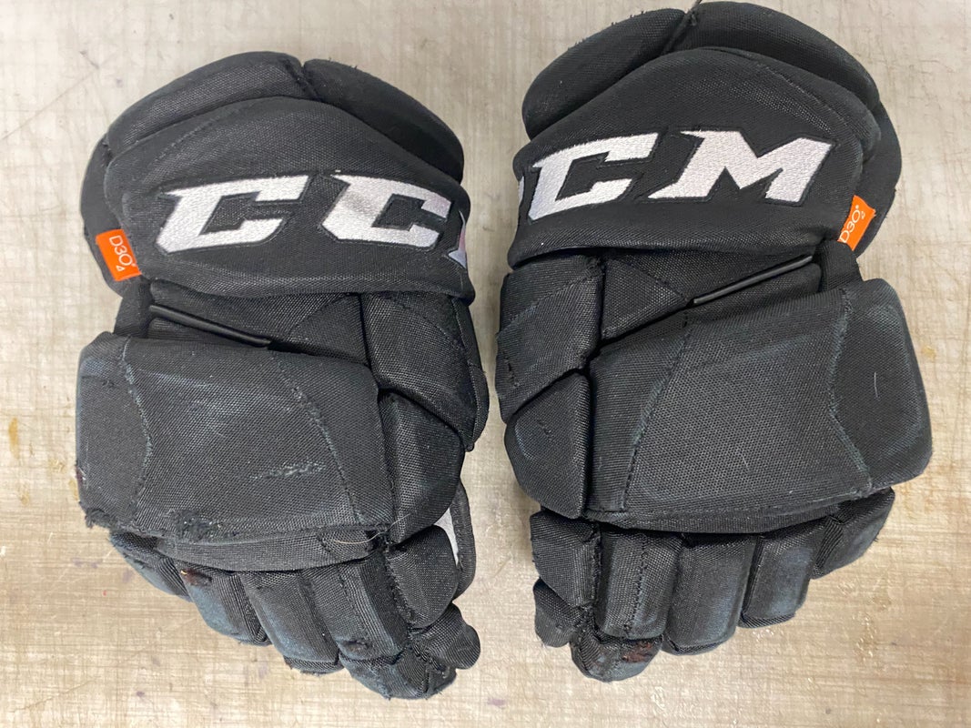 CCM JetSpeed FT1 Pro Stock Hockey Gloves 14" Black Stars 4283