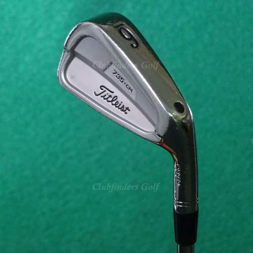Titleist 735.CM Chrome Forged Single 6 Iron Project X Rifle 5.5 Steel Firm