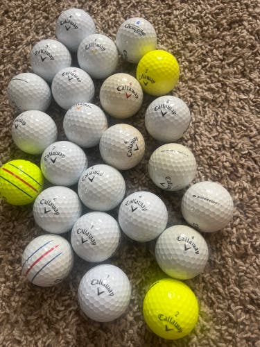 Used Callaway 24 Pack (2 Dozen) Chrome Soft Balls