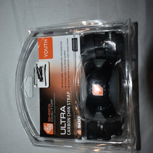 Shock Doctor Ultra Carbon Youth Football Chinstrap, Black (open box)