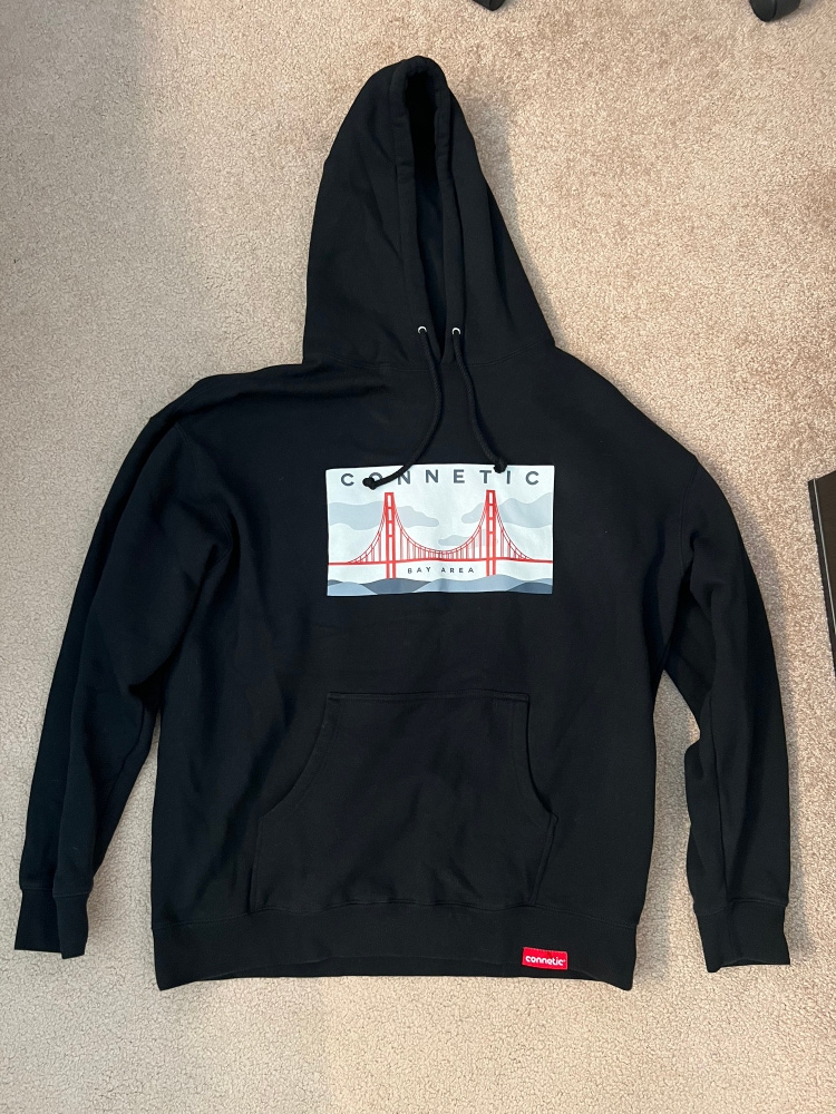 New Black Connetic Hoodie, Size XL