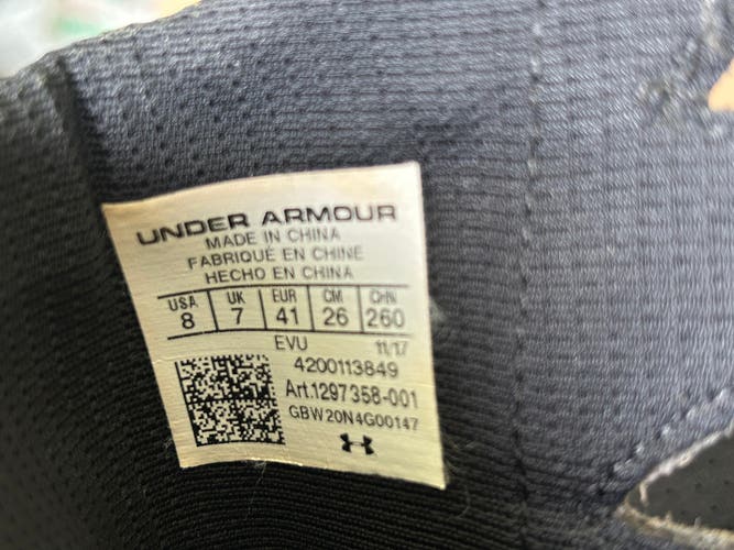 Under Armour Highlight Cleats Size 8