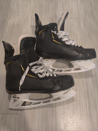 Senior Bauer Supreme 2S Pro Hockey Skates Pro Stock Size 7.5 Brandon Tanev Seattle Kraken