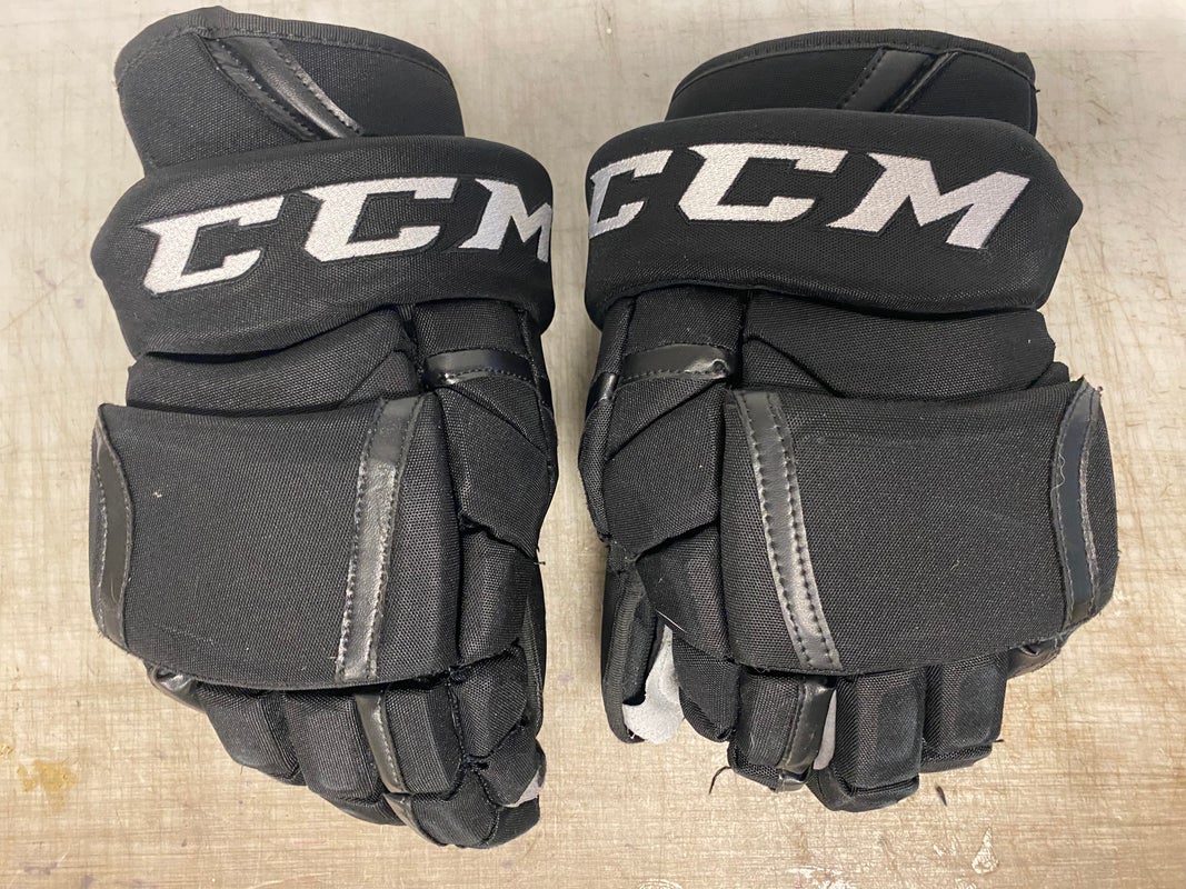 CCM HG12 Pro Stock Hockey Gloves 15" Black STARS 4289