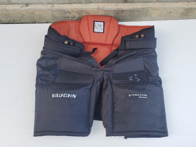 Vaughn Vision 9400 Hockey Goalie Pants - Senior Large - Black