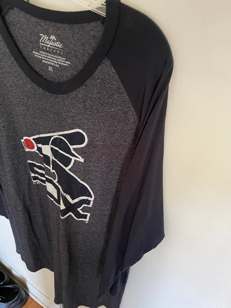 Men's Colorado Rockies Nike Gray Tri-Blend 3/4-Sleeve Raglan T-Shirt