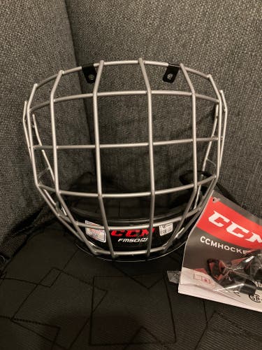 Brand New CCM Full Cage FM50 Silver Grey