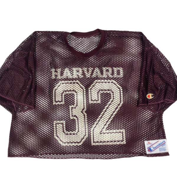 80s Champion Vintage Harvard University nylon jersey. Made in the