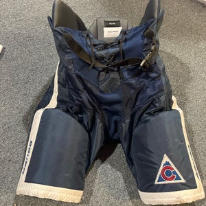 Game Used Navy Bauer Nexus PRO Pro Stock Pants Colorado Avalanche 3rd Jersey Medium