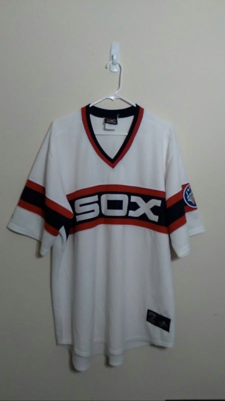 Vtg 70s Sand-Knit MLB Chicago White Sox V-Neck Jersey Retro Logo - SZ M B4