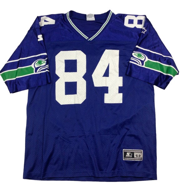 Men's Seatle Seahawks Largent Throwback Baseball Jersey - All Stitched -  Vgear