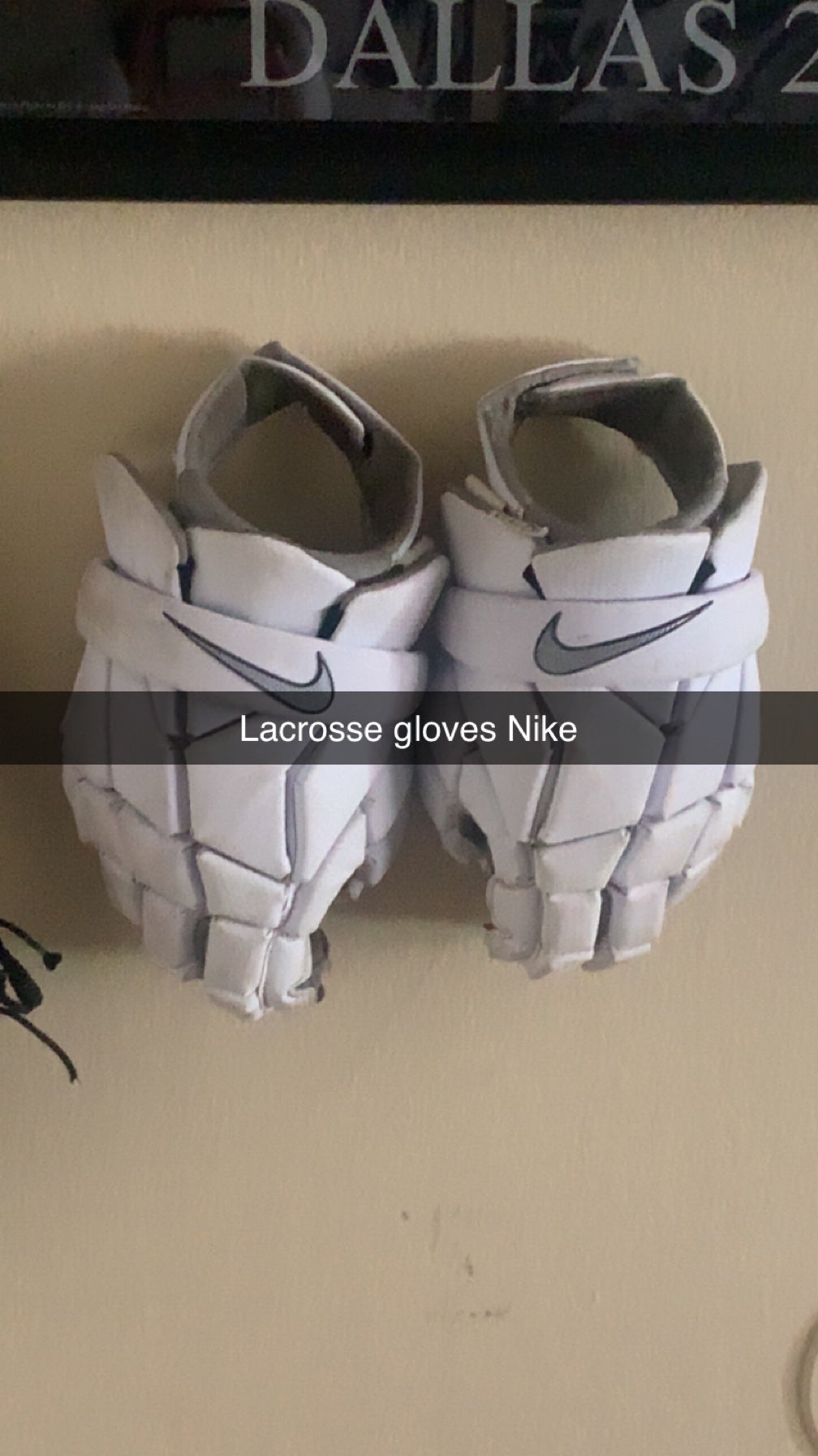 SALE $45! New (white with grey) Nike Vapor Elite Lacrosse Gloves