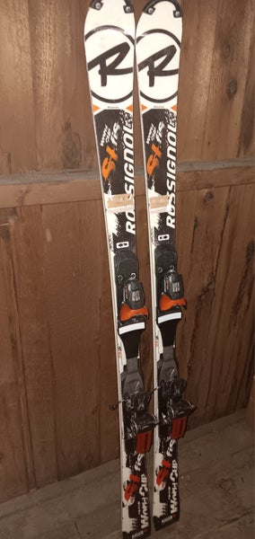 Used Unisex Rossignol 150 cm Racing Radical World Cup SL Skis With Bindings Max Din 12