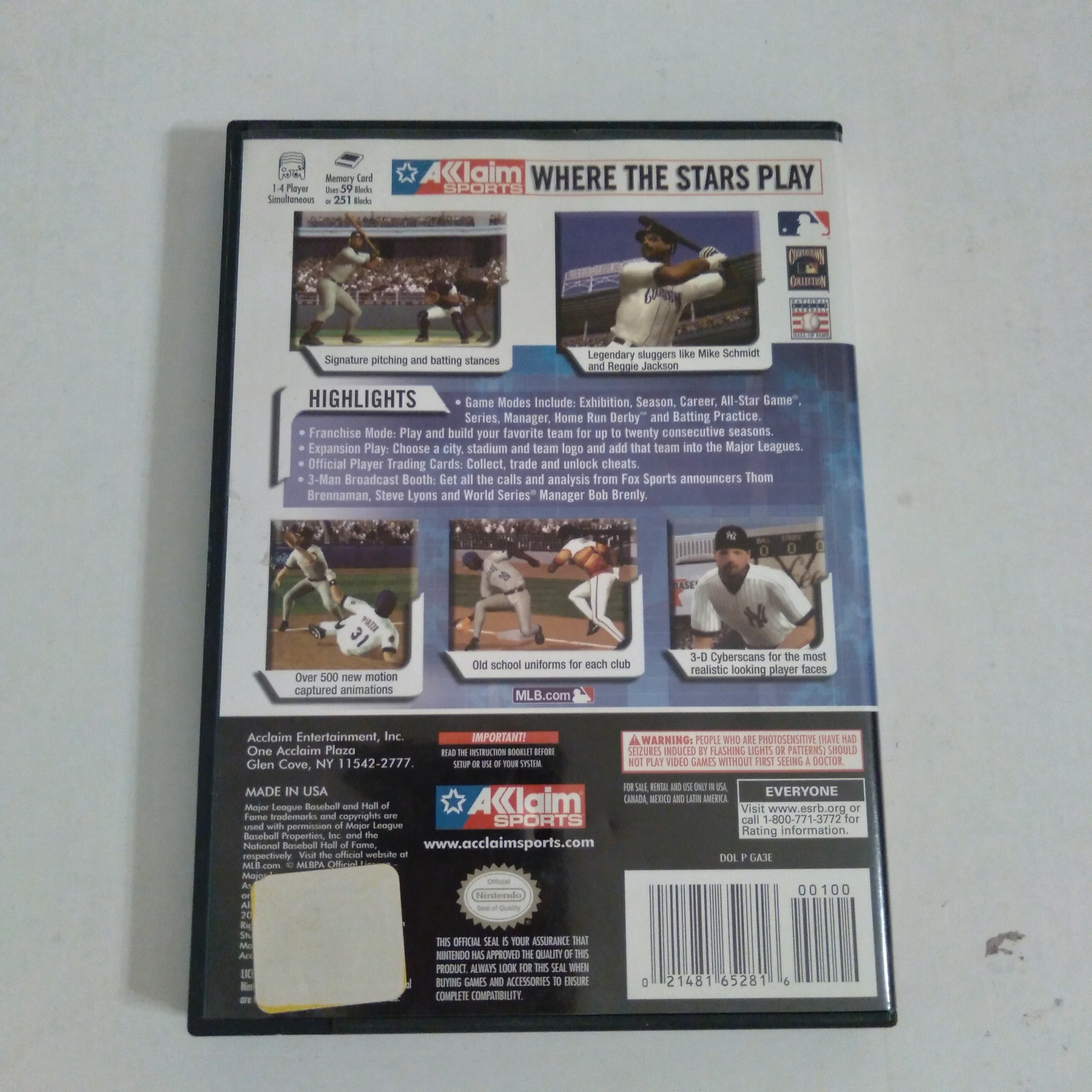 All-Star Baseball 2003 (Nintendo GameCube, 2003) 