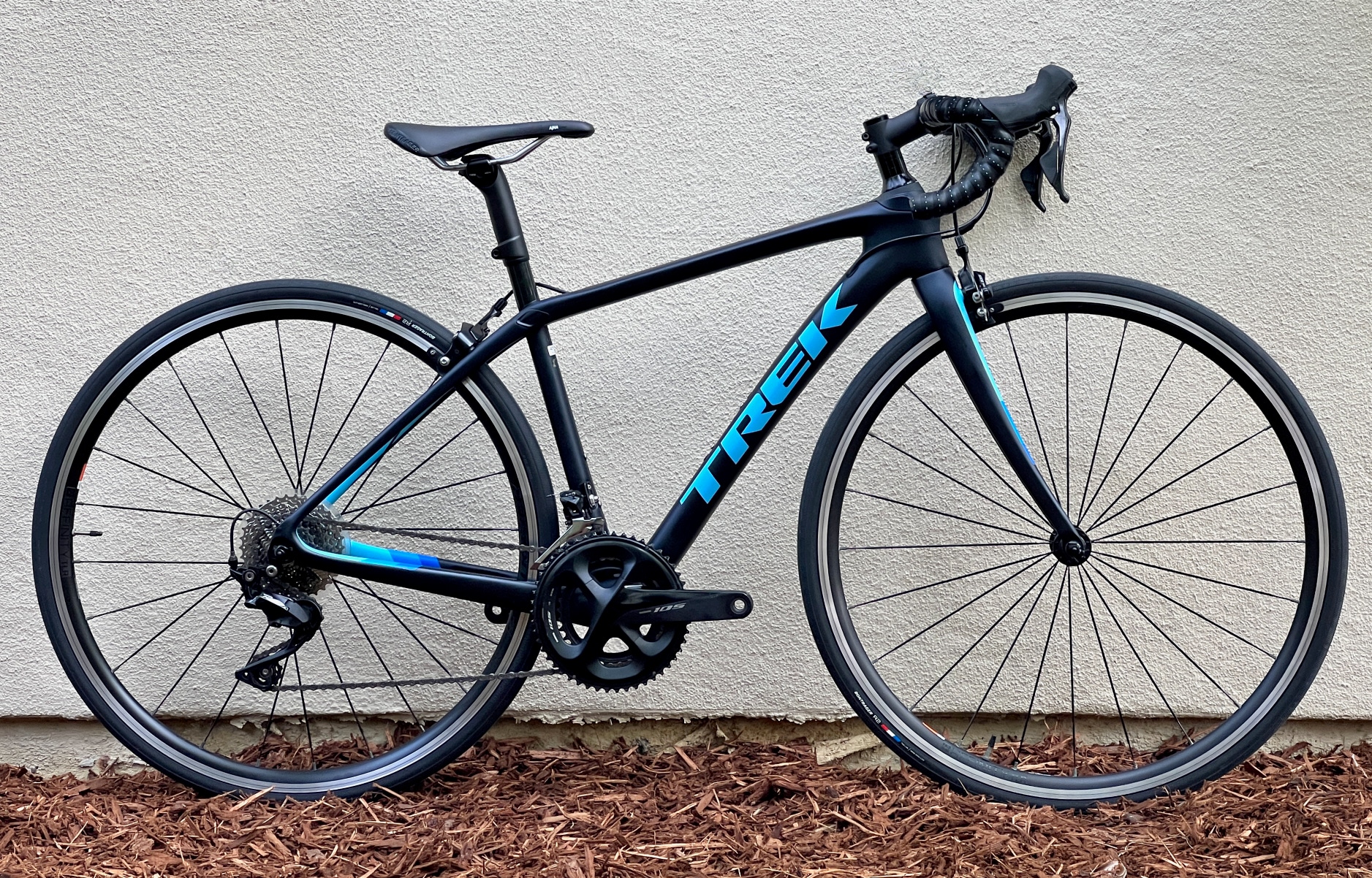 2019 Trek Domane SL 5 WSD Road Carbon Bike 47 cm Shimano 105 11 speed Black Blue