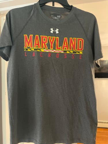 University of Maryland Lacrosse Team Issued Gray Shooting Shirt