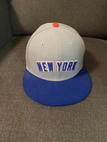New York Mets The7line Gray New 7 3/8 New Era Fitted Hat