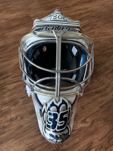 Used Bauer Pro Stock NME 10 Goalie Mask Fit 1