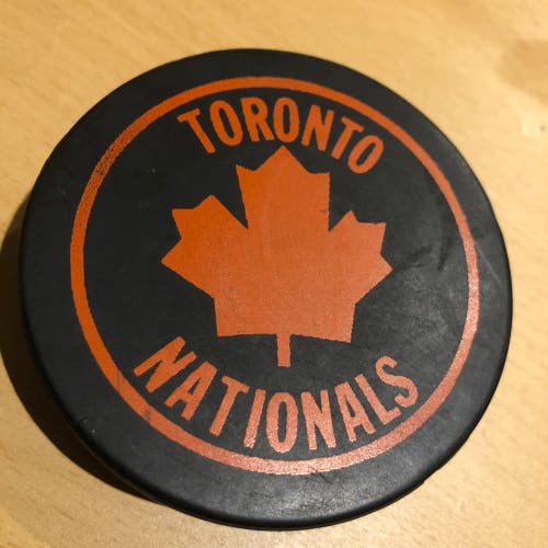 Wayne Gretzkys Toronto Nationals OHA 75/76 puck