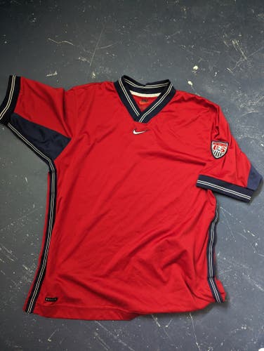 1998 World Cup US National Team Soccer Nike training jersey L