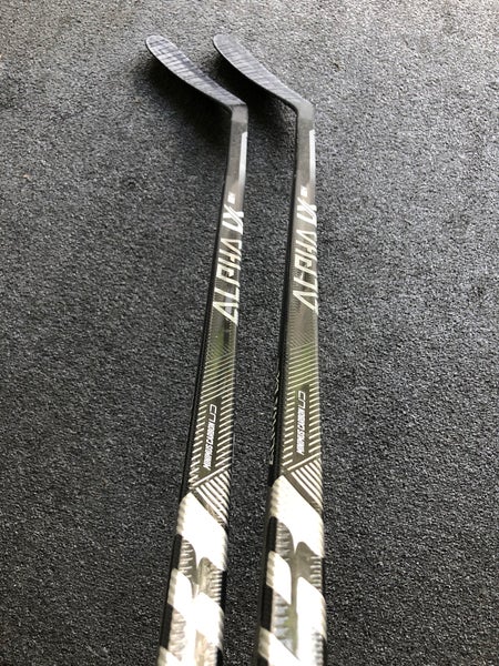 2 PACK AHL Pro Stock Game Used Derek Pouliot Warrior Alpha LX Pro Hockey Sticks