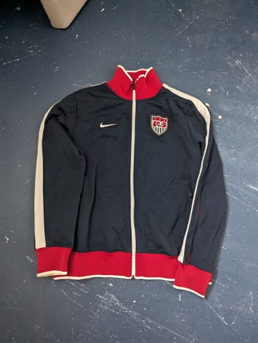 Blue US National Soccer Team Used Men's Large Nike Jacket